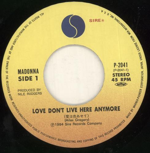 Madonna Love Don't Live Here Anymore Japanese 7